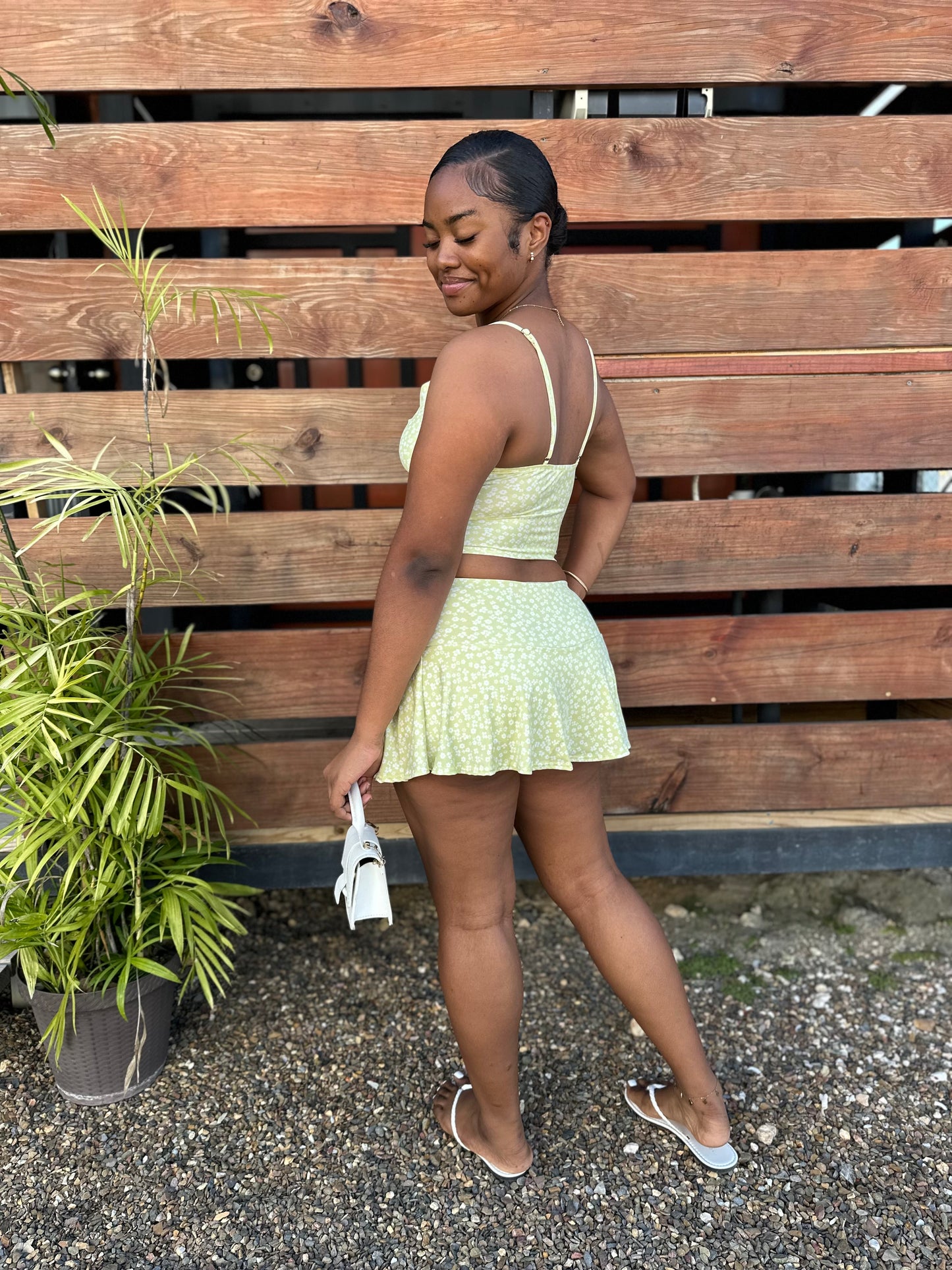 FLORAL SUMMERS MINI SKIRT SET