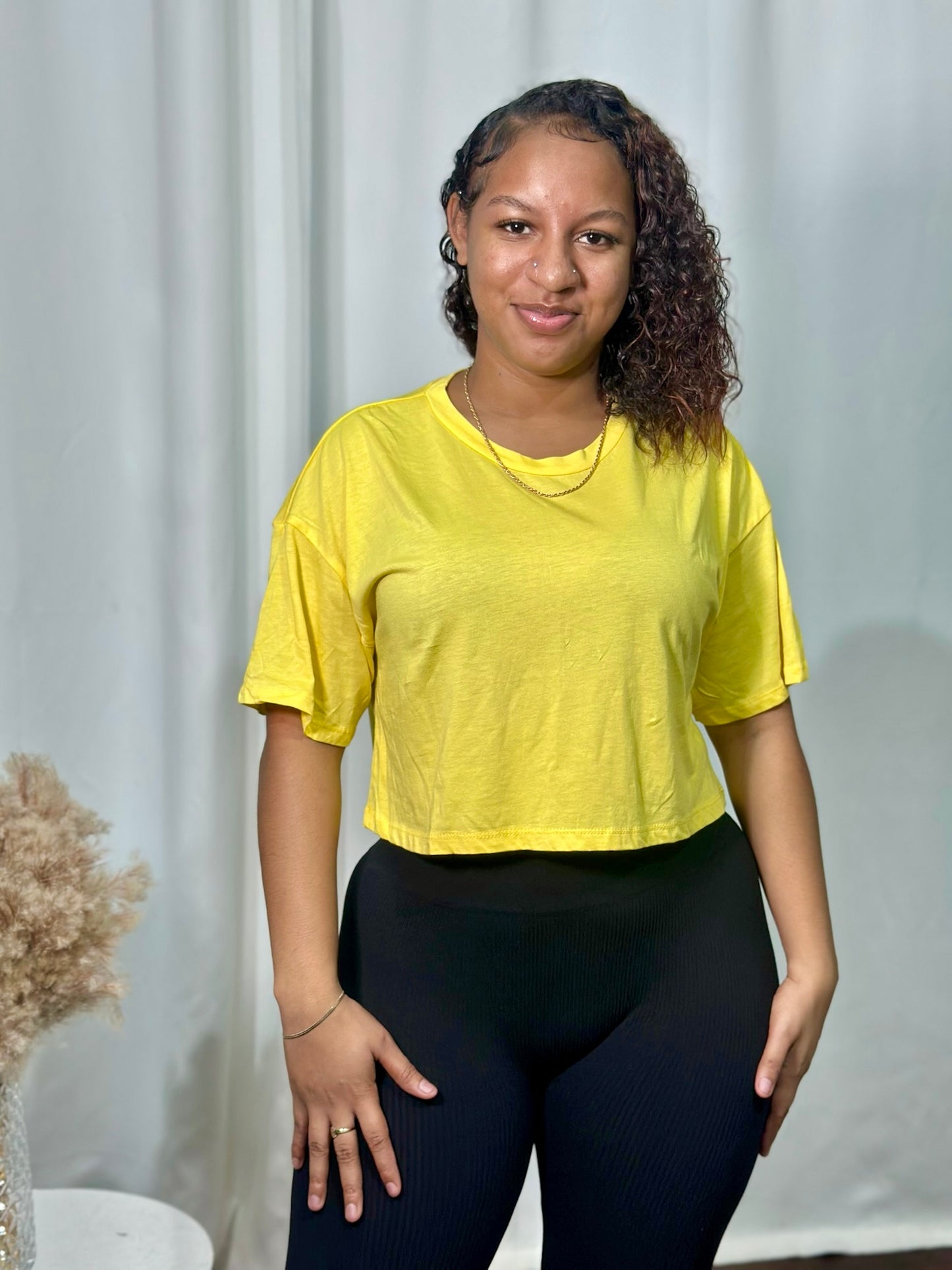 OVERSIZED CROP TOP TEE