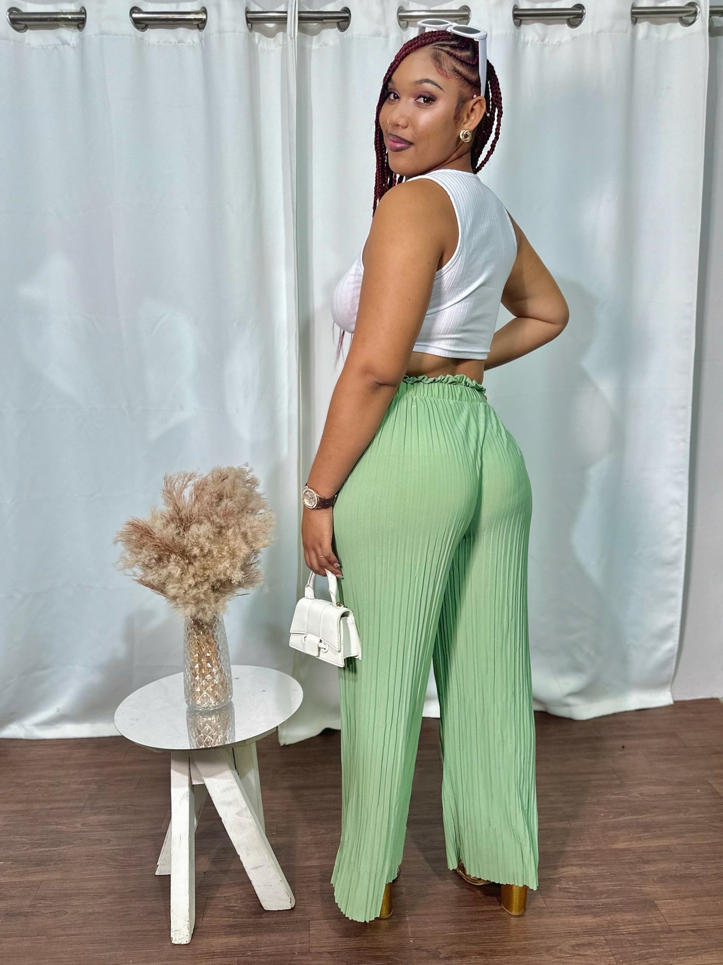 ACCORDION DRAWSTRING PANT