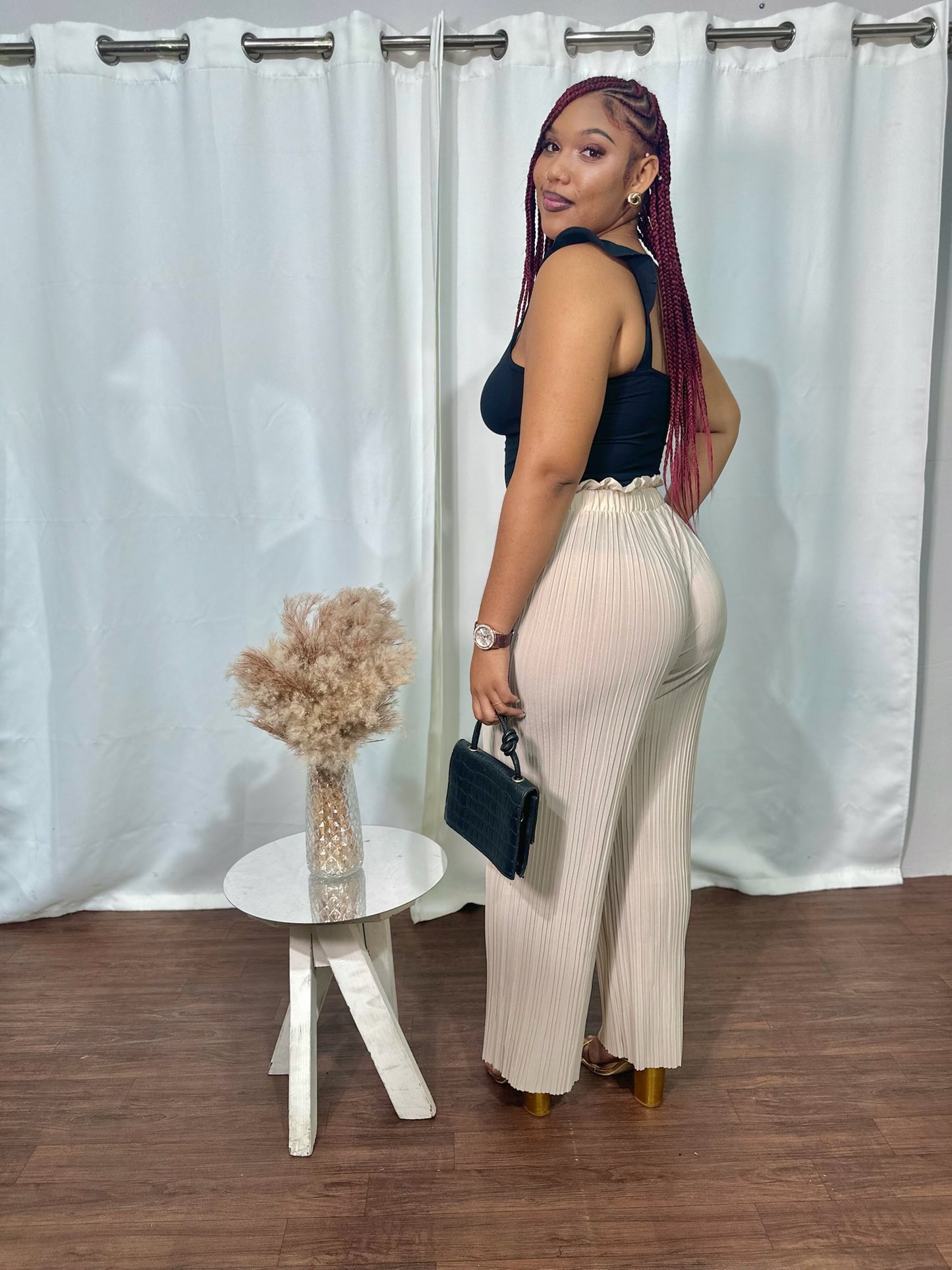 ACCORDION DRAWSTRING PANT