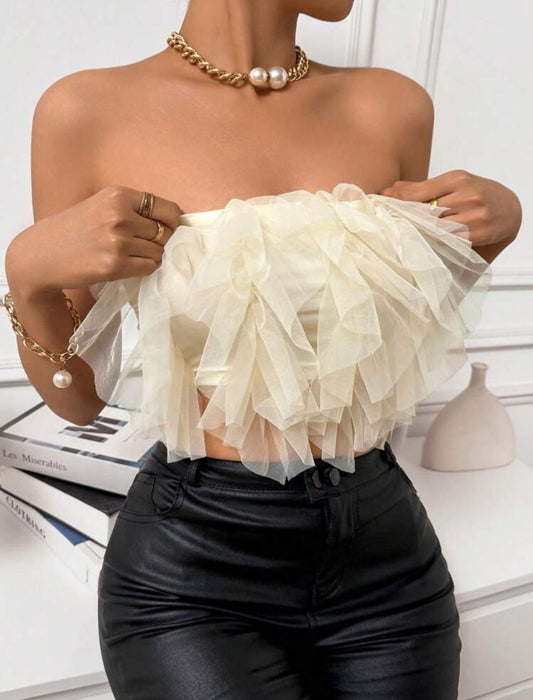 FRILL TUBE TOP