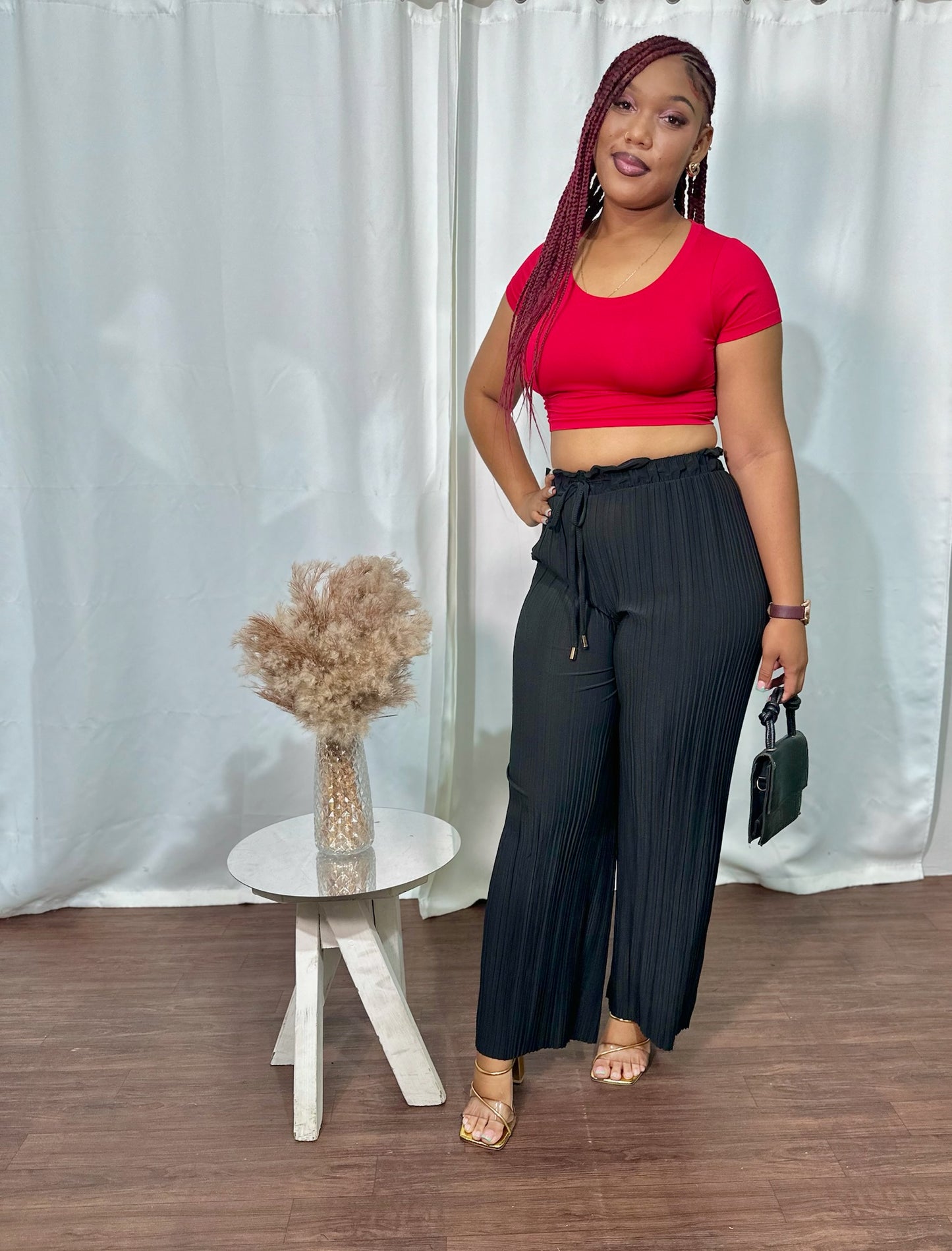 ACCORDION DRAWSTRING PANT