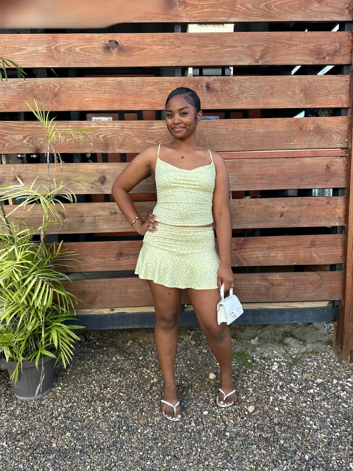 FLORAL SUMMERS MINI SKIRT SET