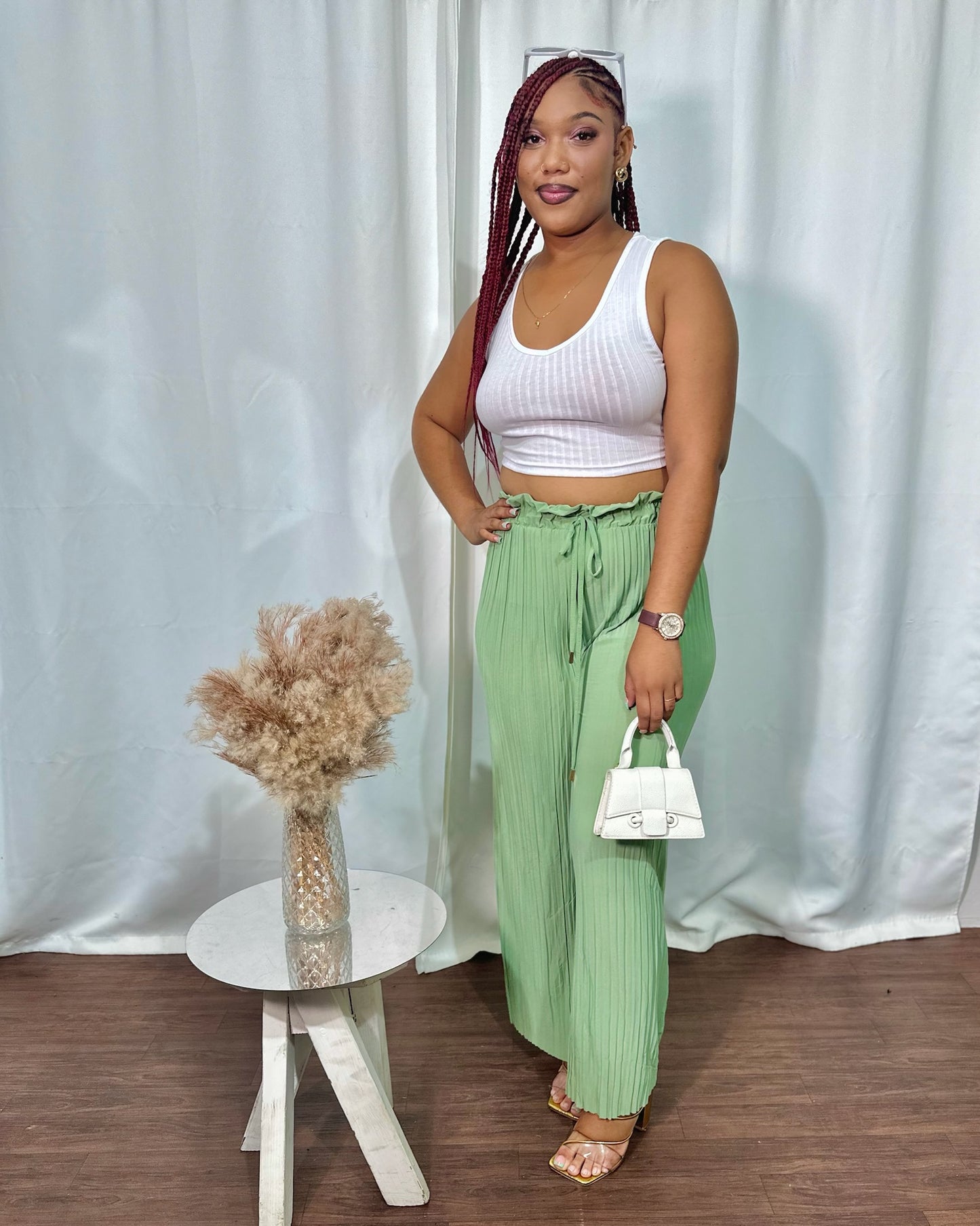 ACCORDION DRAWSTRING PANT