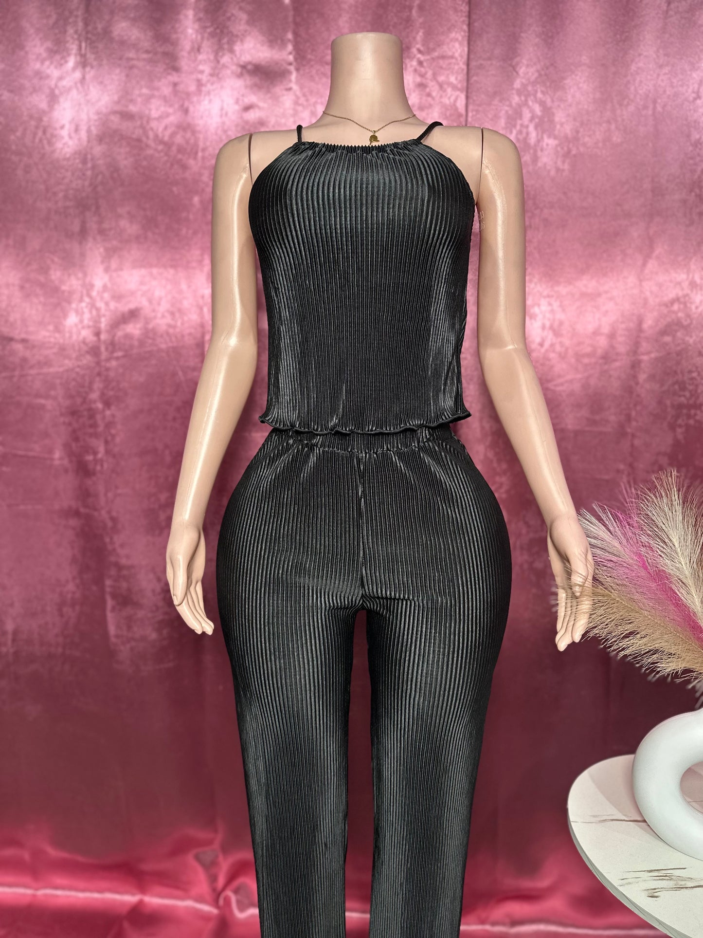 BUTTERFLY TRIM PANT SET