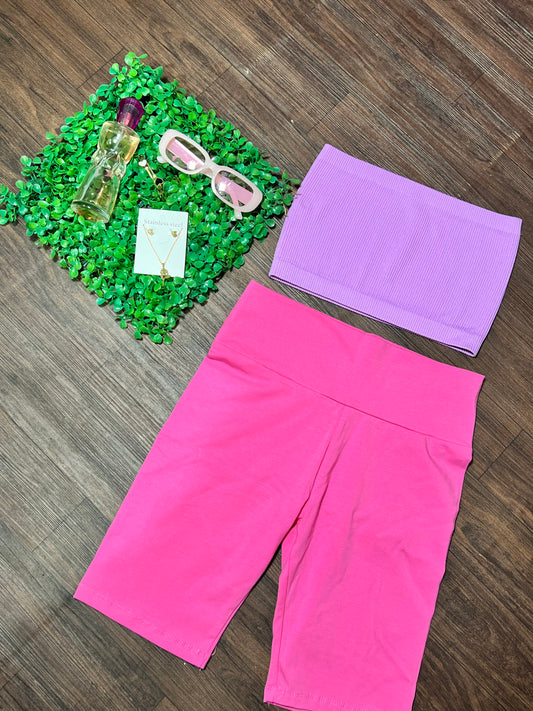 HIGH WAISTED BIKER SHORT