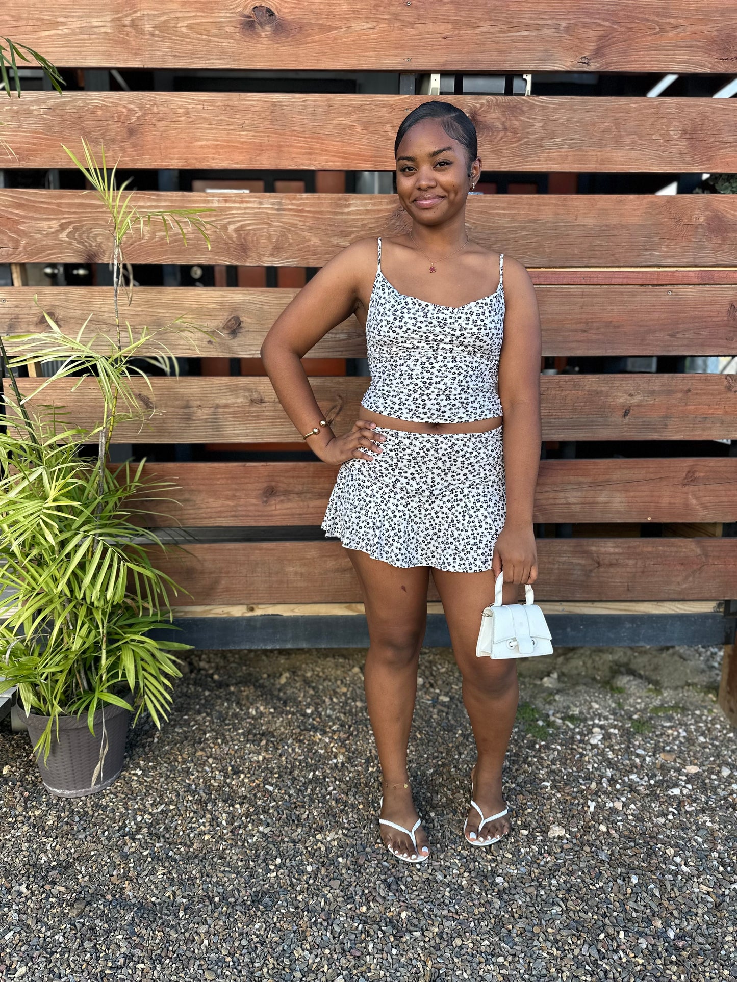 FLORAL SUMMERS MINI SKIRT SET